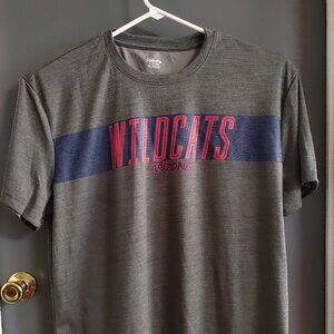 Arizona Wildcats Short Sleeve T-Shirt Men's 3XL XXXL Gray Red Blue Logo Front